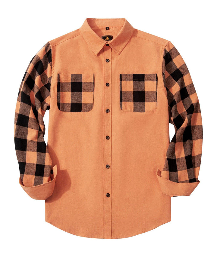 GEEKLIGHTING Men's Autumn Winter Casual Plaid Button Breasted Warm Long Sleeved Shirt Jacket - ZPK007275 - GEEKLIGHTINGMen Clothes