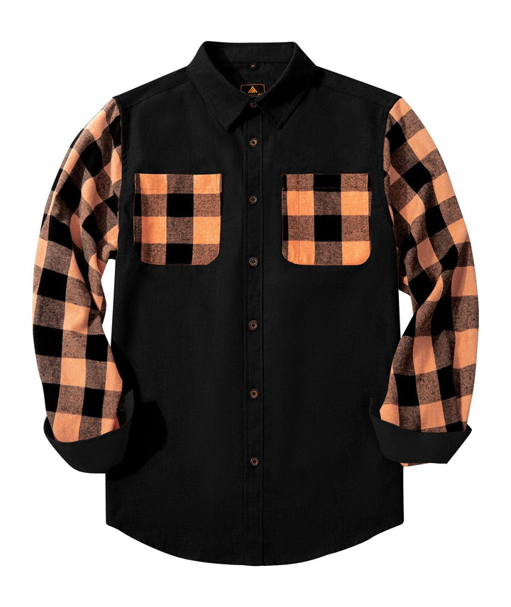 GEEKLIGHTING Men's Autumn Winter Casual Plaid Button Breasted Warm Long Sleeved Shirt Jacket - ZPK007275 - GEEKLIGHTINGMen Clothes