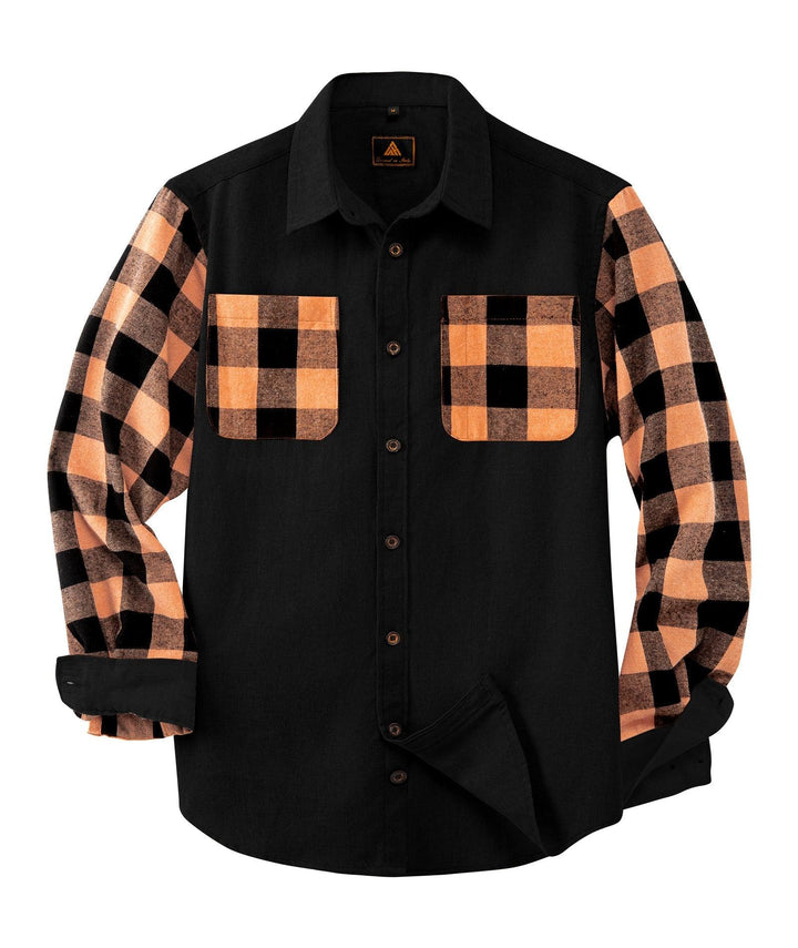 GEEKLIGHTING Men's Autumn Winter Casual Plaid Button Breasted Warm Long Sleeved Shirt Jacket - ZPK007275 - GEEKLIGHTINGMen Clothes