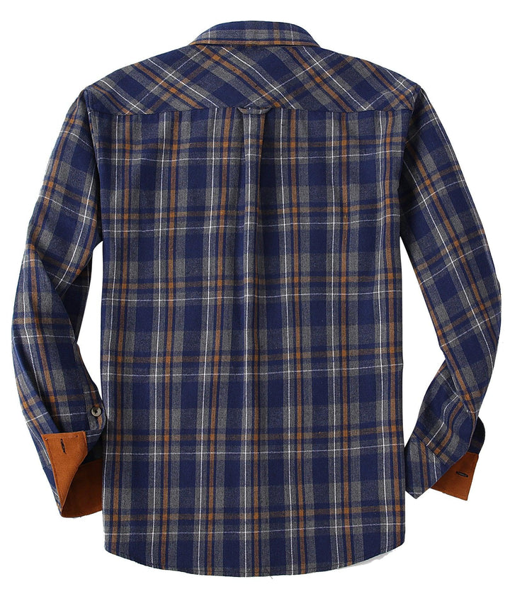 GEEKLIGHTING Men's Button Down Shirt Plaid Long Sleeve Sweatshirt for Outdoor - ZPK000435 - GEEKLIGHTINGMen Clothes