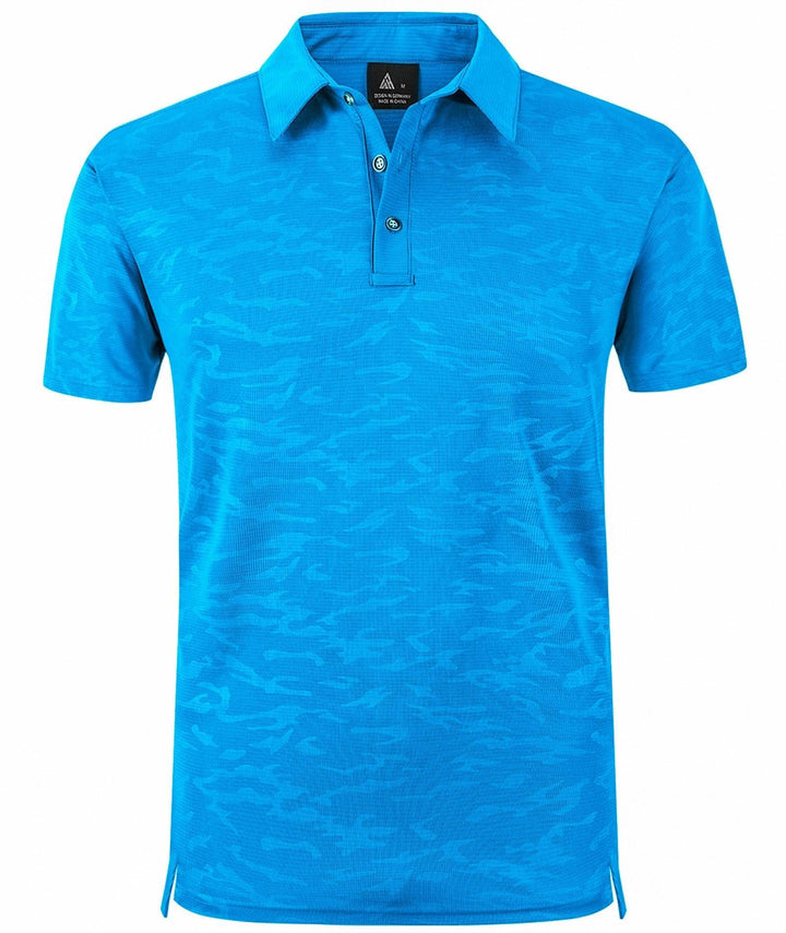 GEEKLIGHTING Men's Casual Breathable Fast Dry Fit Flowing Clond Pattern Golf Polo Shirt - ZPK007197 - GEEKLIGHTING