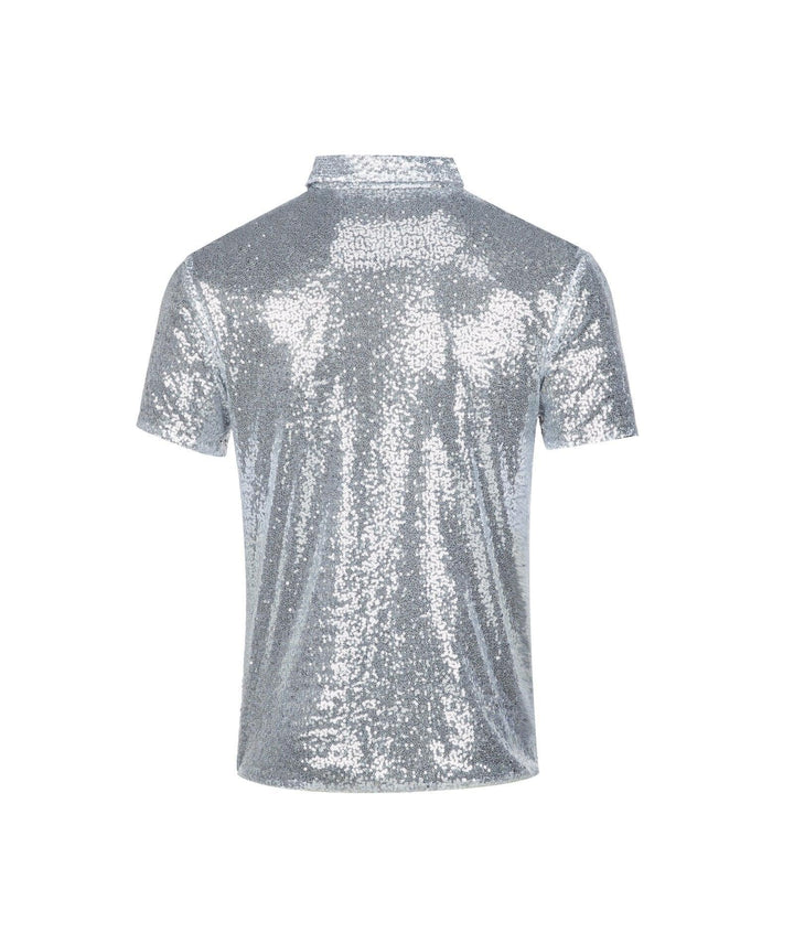 Men's Disco Polo Shirt Classic Collar Short Sleeve 70s Burning Fast Dry Polo - ZPK006436 - GEEKLIGHTINGMen Clothes