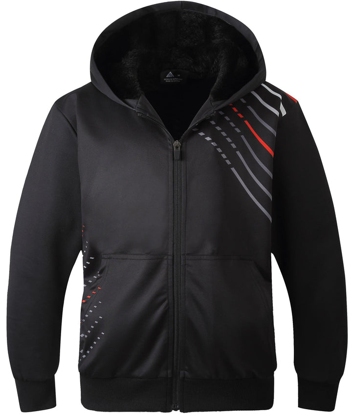 GEEKLIGHTING Men's Fleece Hoodie Full Zip Hooded Cozy Jacket - ZPK006370 - GEEKLIGHTINGMen Clothes