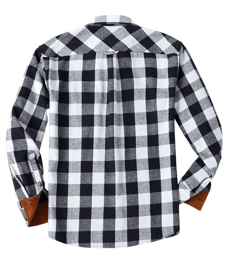 Men's Button Down Shirt Plaid Long Sleeve Sweatshirt for Outdoor - ZPK000435 - GEEKLIGHTINGMen Clothes