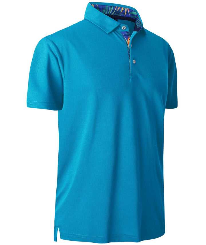 Men's Dry Fit Breathable Blue Green Polo Shirt - ZPK000909 - GEEKLIGHTING