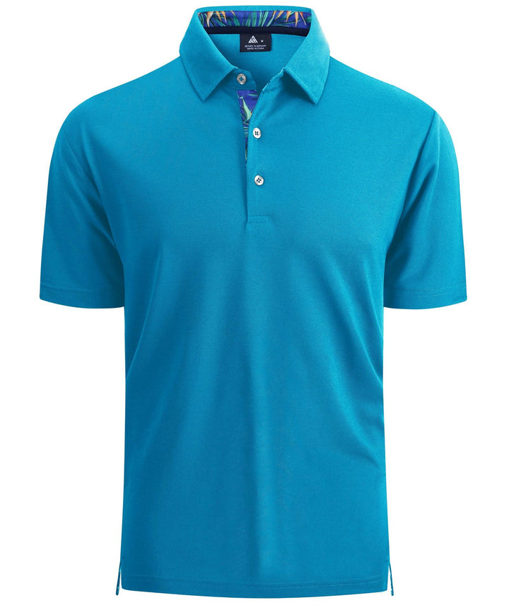 Men's Dry Fit Breathable Blue Green Polo Shirt - ZPK000909 - GEEKLIGHTING