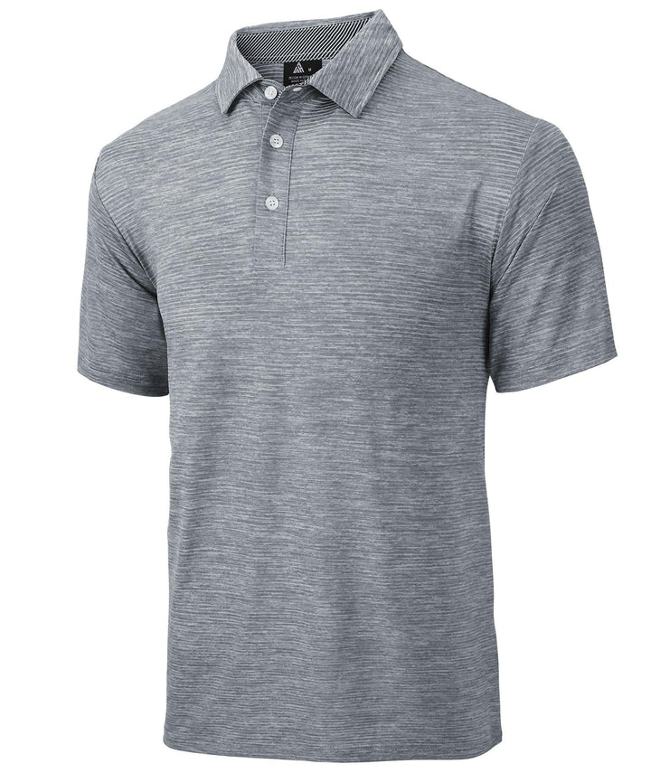 Men's Dry Fit Gray Golf Polo Shirt - ZPK010327 - GEEKLIGHTING