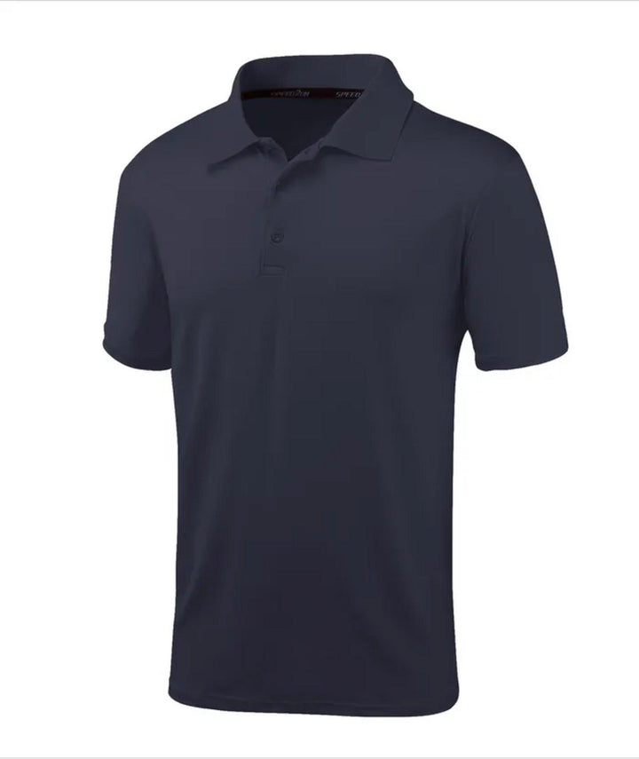 Men's Dry Fit Navy Blue Polo Shirt - ZPK008222 - GEEKLIGHTINGMen Clothes