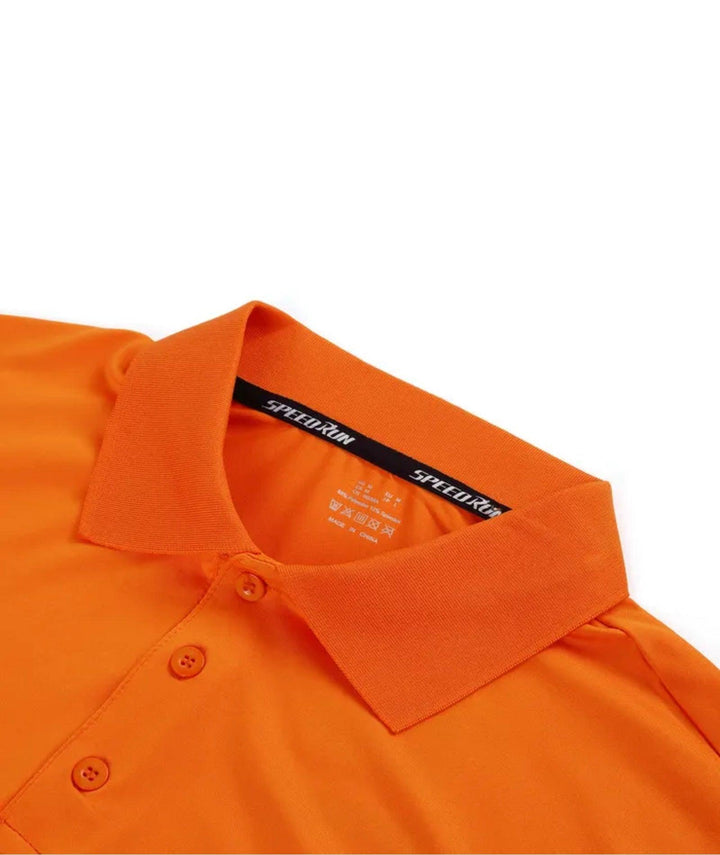 Men's Dry Fit Orange Golf Polo Shirt - ZPK000768 - GEEKLIGHTINGMen Clothes