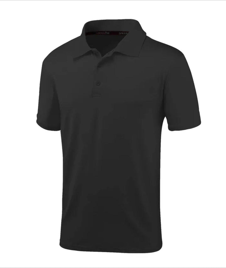 Men's Dry Fit Performance Black Polo Shirt - ZPK000455 - GEEKLIGHTINGMen Clothes