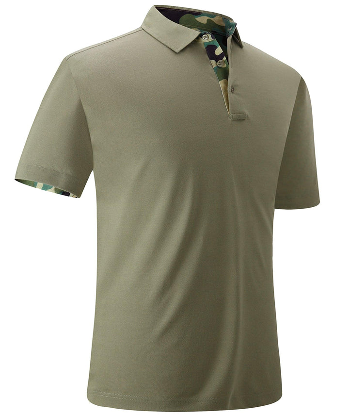 Men's Dry Fit Solid Color Casual Polo Shirts - ZPK008220 - GEEKLIGHTINGMen Clothes