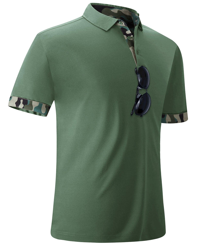 Men's Dry Fit Solid Color Casual Polo Shirts - ZPK008220 - GEEKLIGHTINGMen Clothes