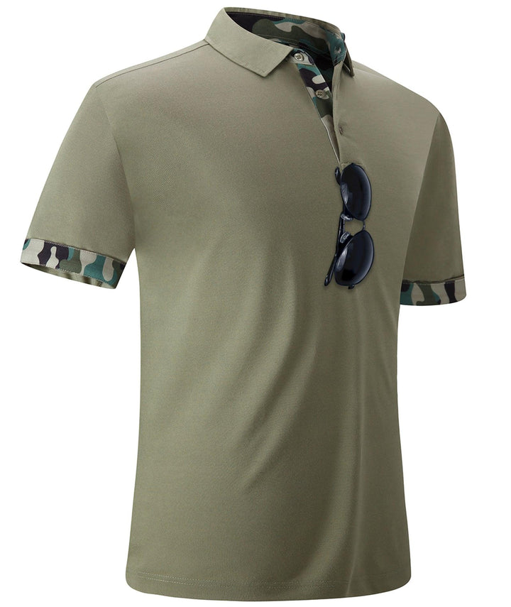 Men's Dry Fit Solid Color Casual Polo Shirts - ZPK008220 - GEEKLIGHTINGMen Clothes