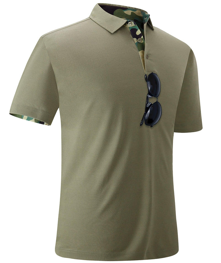 Men's Dry Fit Solid Color Casual Polo Shirts - ZPK008220 - GEEKLIGHTINGMen Clothes