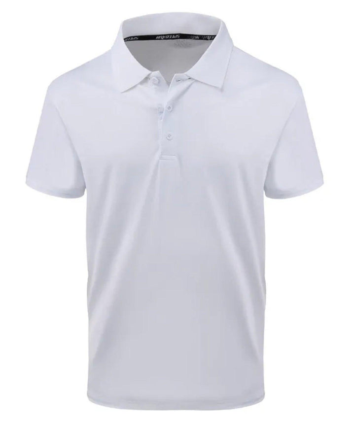 Men's Dry Fit White Casual Polo Shirt - ZPK000583 - GEEKLIGHTINGMen Clothes