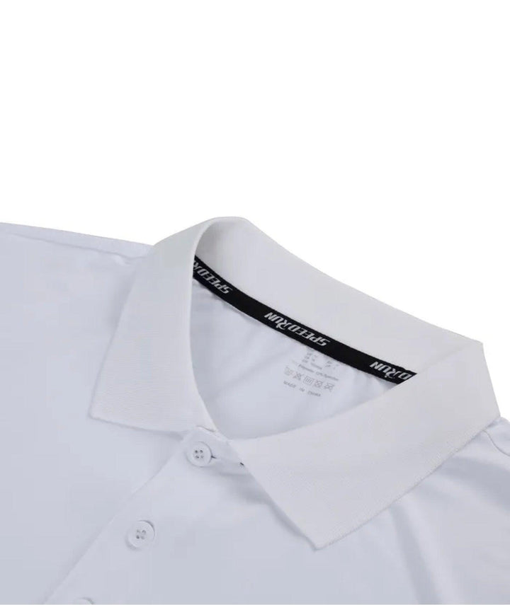 Men's Dry Fit White Casual Polo Shirt - ZPK000583 - GEEKLIGHTINGMen Clothes