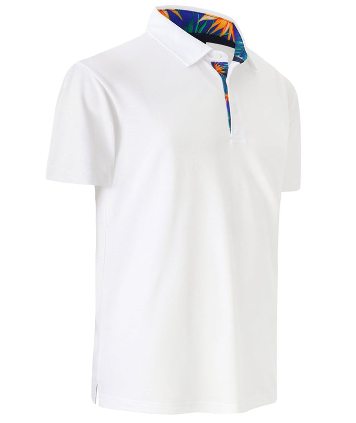 Men's Dry Fit White Golf Polo Shirt - ZPK000909 - GEEKLIGHTING