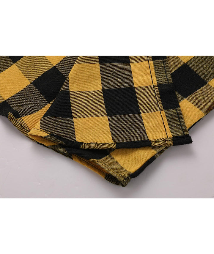 Men's Flannel Plaid Hooide Shirt - CUMLT01116 - GEEKLIGHTINGMen Clothes