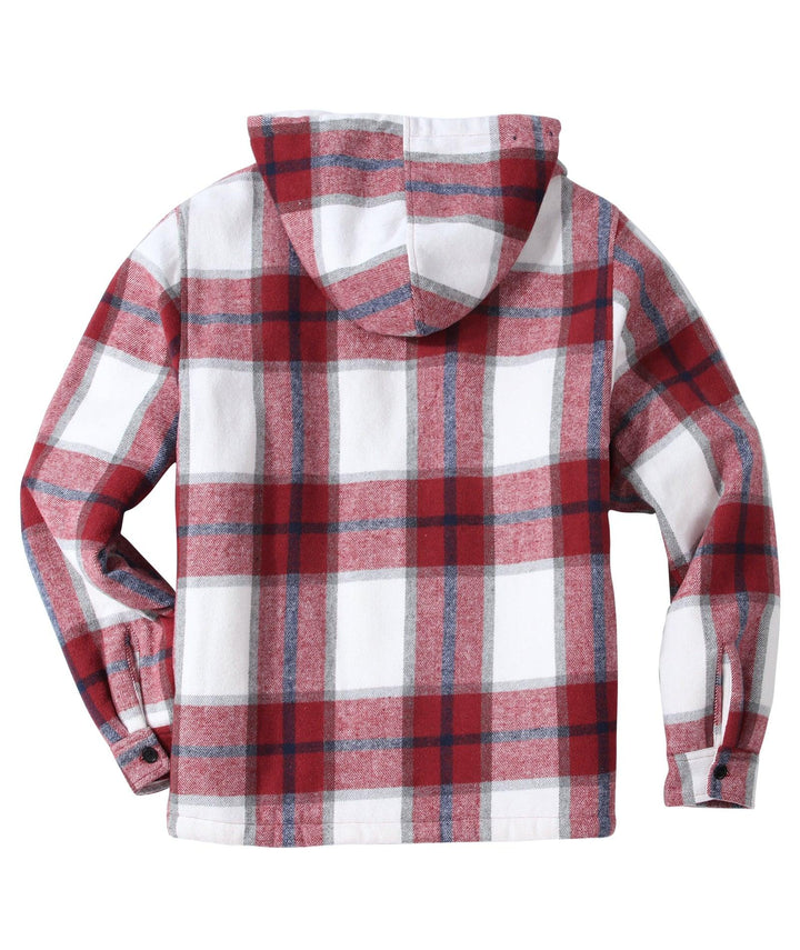 Men's Fleece Plaid Jacket - ZPK006045 - GEEKLIGHTINGMen Clothes