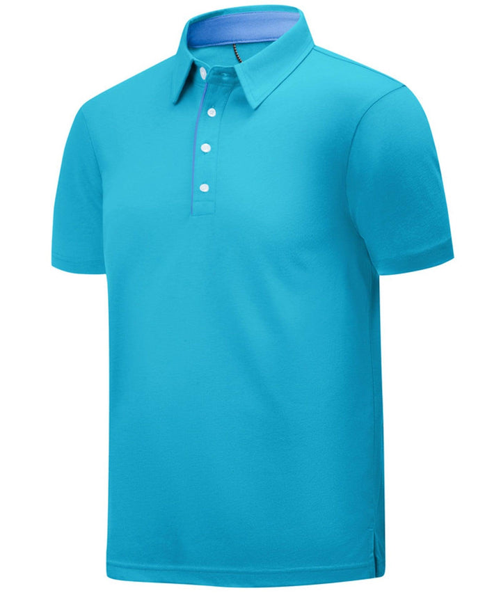 Men's Golf Polo Shirts Short Sleeve Workout Polos Quick - Dry Shirt - ZPK007841 - GEEKLIGHTINGMen Clothes