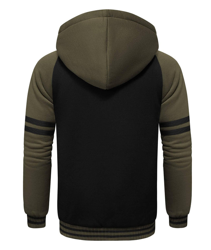 Men's Heavyweight Fleece Long Sleeve Hooded Sweatshirt - ZPK004727 - GEEKLIGHTINGMen Clothes