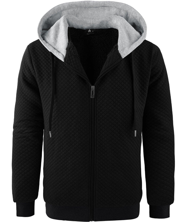 Men's Hooded Jacket Zip Up Heavy Weight Casual Sweatshirts - ZPK004682 - GEEKLIGHTINGSweatshirt