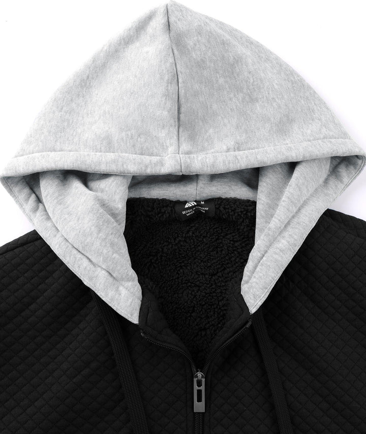 Men's Hooded Jacket Zip Up Heavy Weight Casual Sweatshirts - ZPK004682 - GEEKLIGHTINGSweatshirt