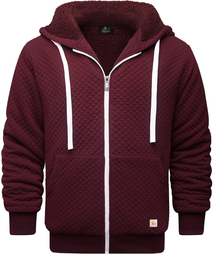 Men's Hooded Jacket Zip Up Heavy Weight Casual Sweatshirts - ZPK004682 - GEEKLIGHTINGSweatshirt