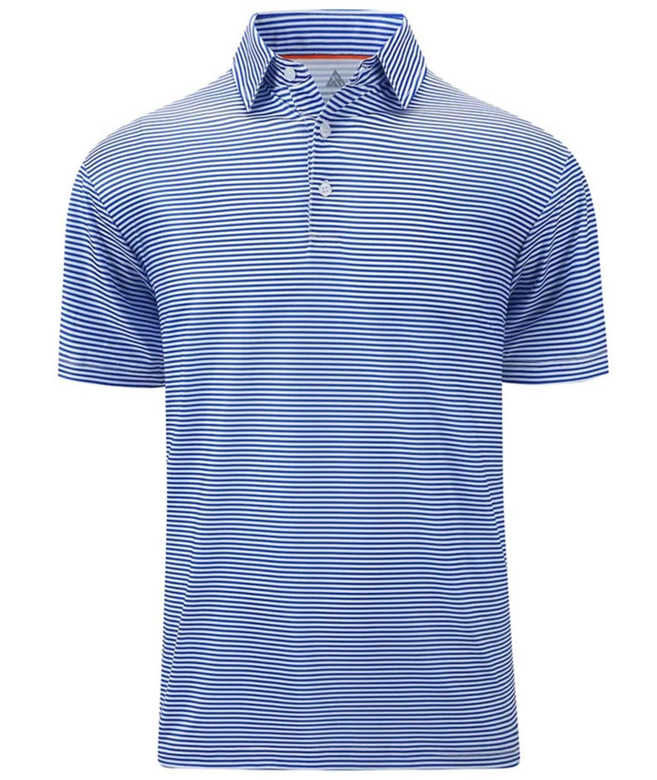 Men's New Feeder Stripe Short Sleeve Fast Dry Golf Polo Shirt - ZPK008249 - GEEKLIGHTINGMen Clothes