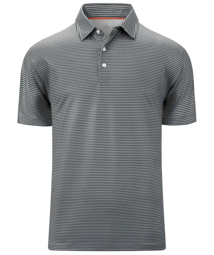 Men's New Feeder Stripe Short Sleeve Fast Dry Golf Polo Shirt - ZPK008249 - GEEKLIGHTINGMen Clothes