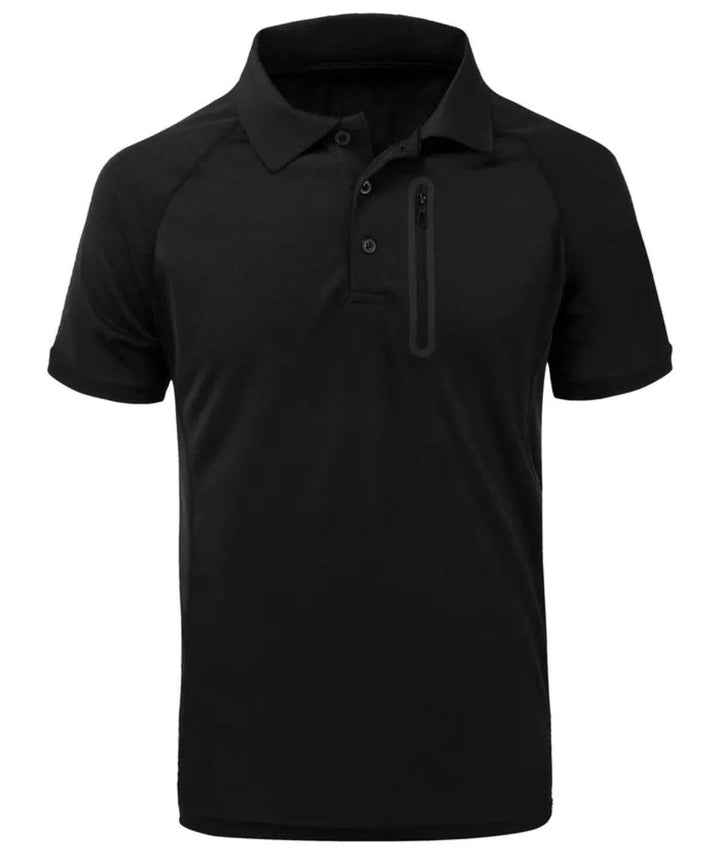 Men's Outdoor Quick - Dry Breathable Short Sleeve with Zip Pocket Polo Shirt - ZPK000811 - GEEKLIGHTINGMen Clothes