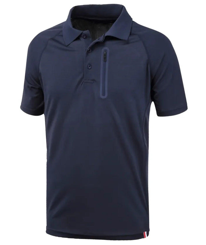 Men's Outdoor Quick - Dry Breathable Short Sleeve with Zip Pocket Polo Shirt - ZPK000811 - GEEKLIGHTINGMen Clothes